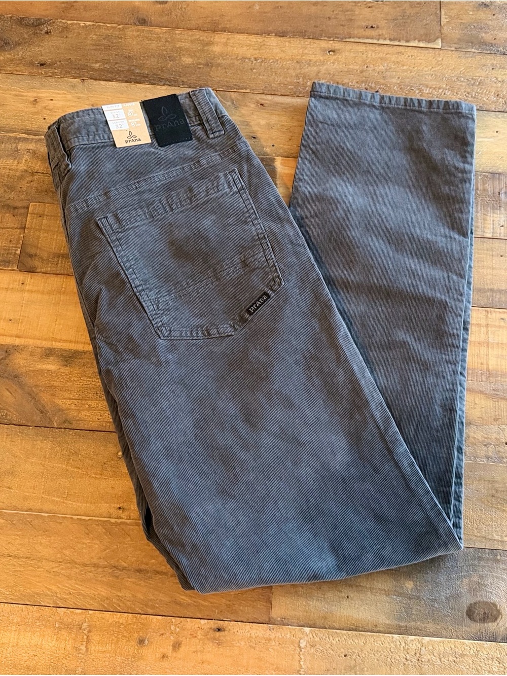 Prana Men's Corduroy Pants in Gray